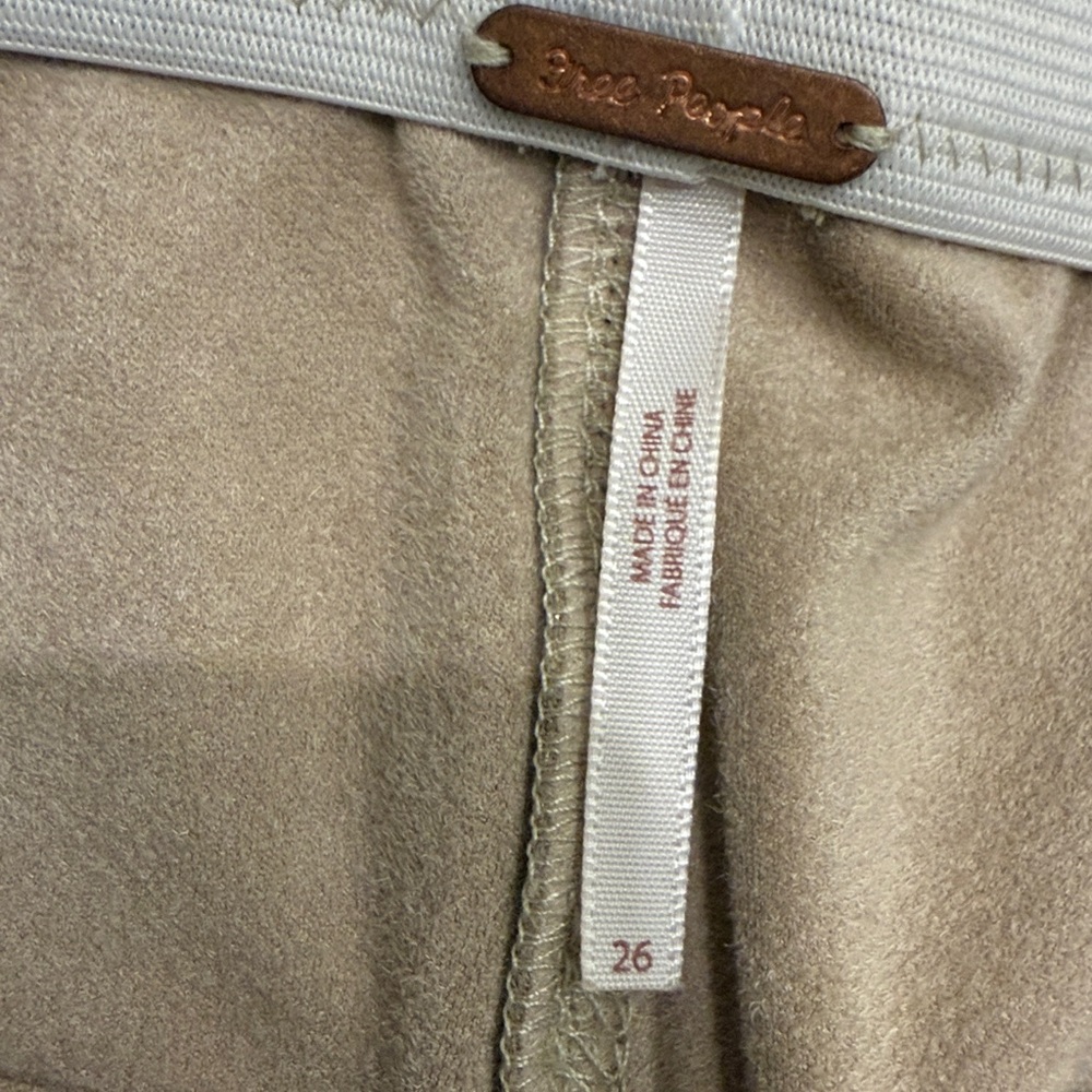Free People Shimmery Gold Pants - Picture 2 of 3